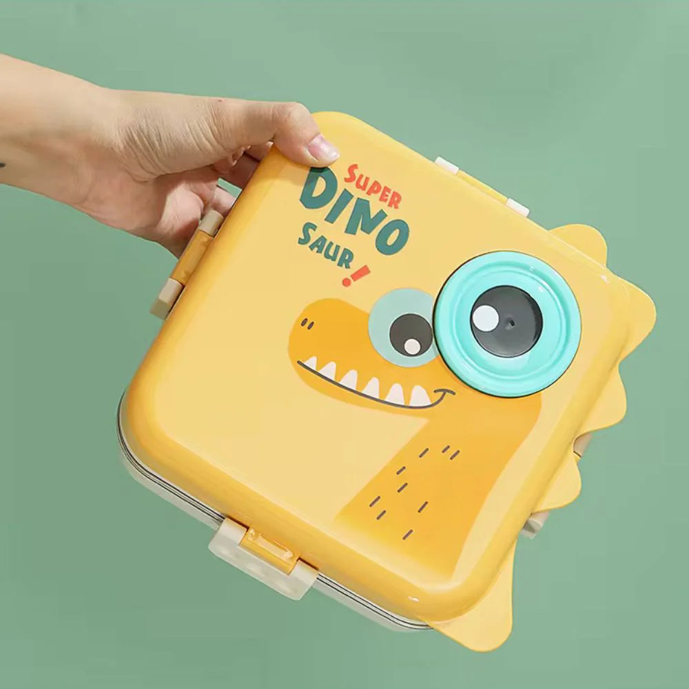 Dinosaur Designed Stainless Steel Individual Seal Lunch Box