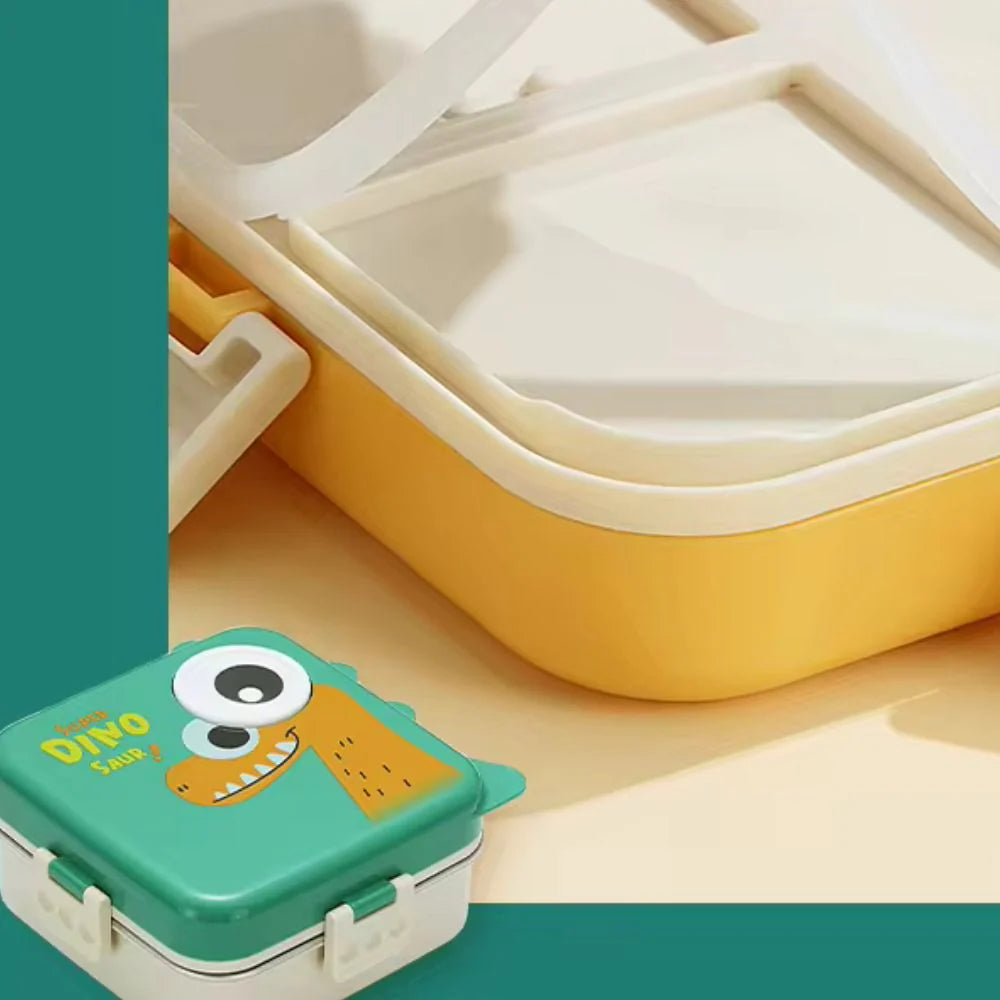 Dinosaur Designed Stainless Steel Individual Seal Lunch Box