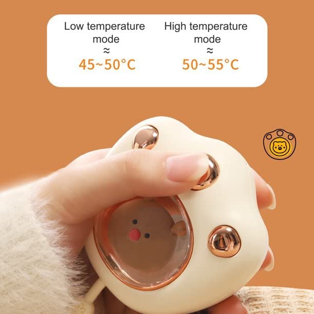 Rechargeable Cat Paw Hand Warmer – Portable USB Heater, Reusable Winter Warmer for Men & Women, Perfect Gift to Stay Cozy in Cold Weather