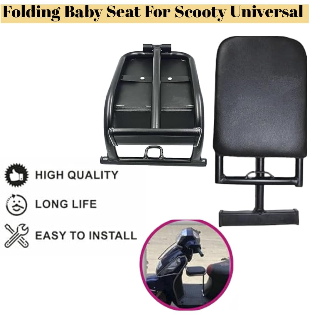 Foldable Front Baby Seat for Scooters – Comfortable Child Seating for Activa, Jupiter, Dio, Access 125, Maestro, Burgman, Duet & More