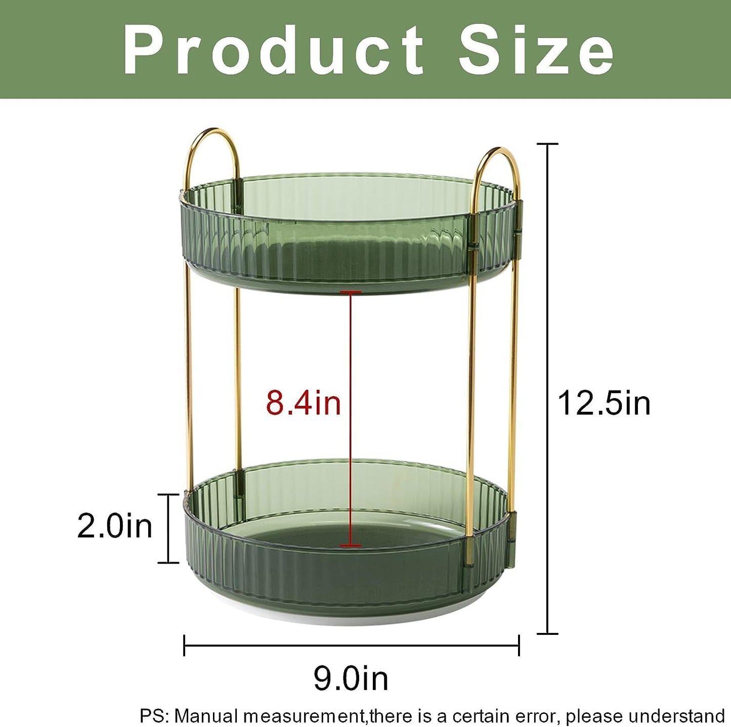 360° Rotating Makeup Organizer – Large Capacity Vanity Carousel for Cosmetics, Skincare, Perfume & Lipsticks | Spinning Countertop Storage Rack
