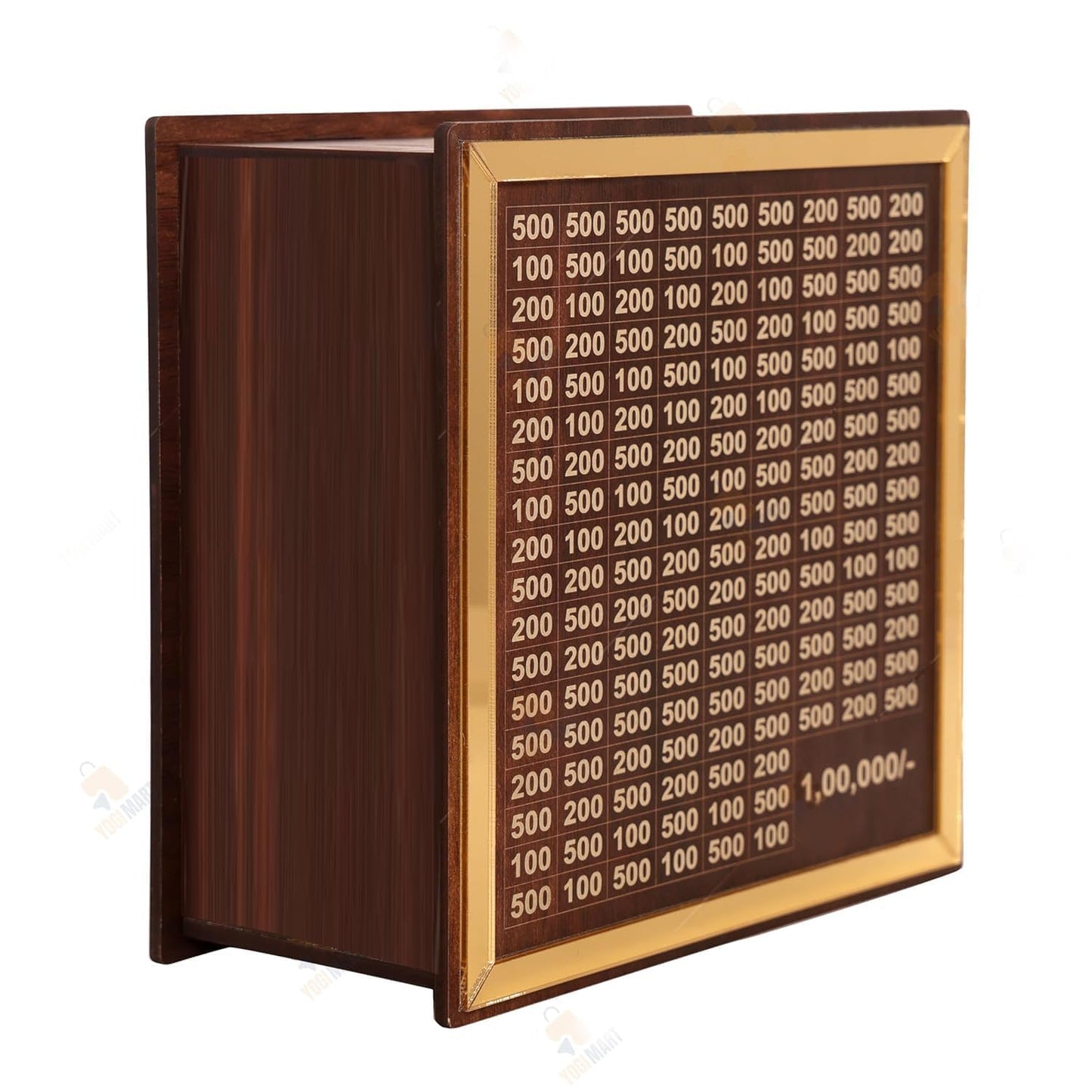 ₹1,00,000 Saving Boxes – Durable, Stylish & Functional | Ideal for Kids, Adults & Collectors | Cash Vault Wooden Coin Piggy Bank
