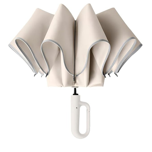 Mini Travel Umbrella – Reflective, Windproof, UV Protected & Easy-Carry Handle