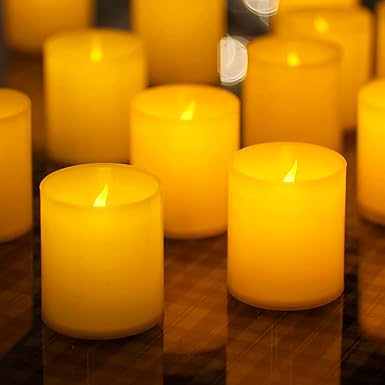 LIGHTING Flameless LED Votives Candles - Battery Operated (pack of 6)