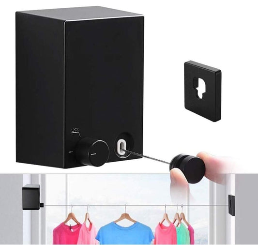 Premium Invisible Telescopic Drying Line – No Drill, Wall Fixable, Ideal for Small Spaces