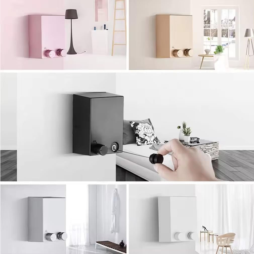 Premium Invisible Telescopic Drying Line – No Drill, Wall Fixable, Ideal for Small Spaces