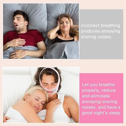 Double Chin Reducer & Face Tightening Mask V-Line Beauty Strap for Women – Use While Sleeping (Set of 2)