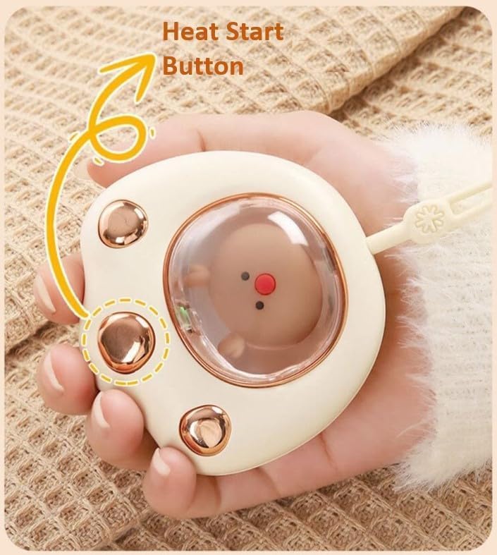 Rechargeable Cat Paw Hand Warmer – Portable USB Heater, Reusable Winter Warmer for Men & Women, Perfect Gift to Stay Cozy in Cold Weather