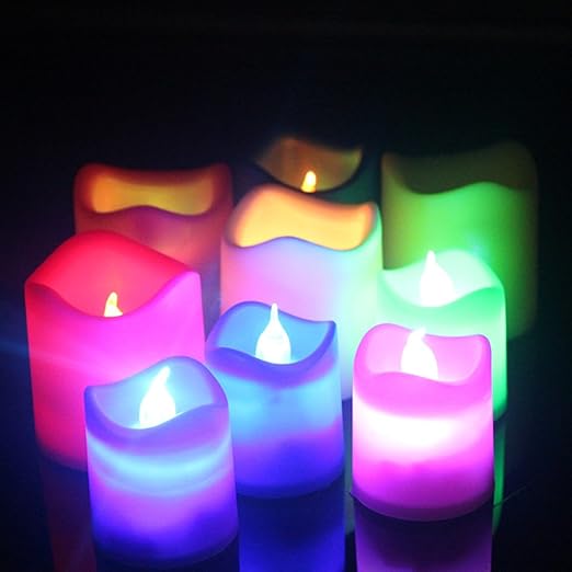 Flameless Multicolor Lighting LED Candle Bright Color Changing Smokeless