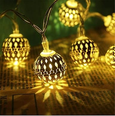 Moraccan Ball String Lights forDecoration Diwali Light for Party Birthday Diwali Christmas