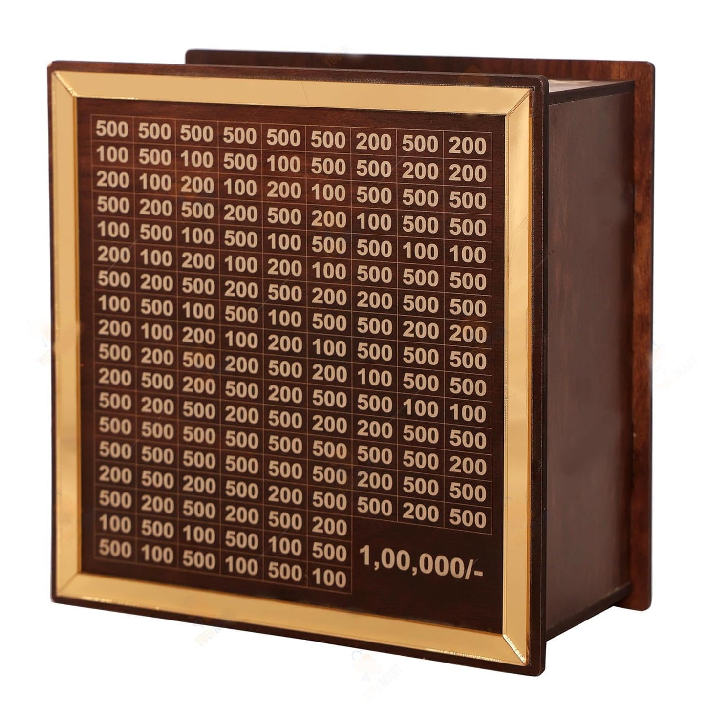 ₹1,00,000 Saving Boxes – Durable, Stylish & Functional | Ideal for Kids, Adults & Collectors | Cash Vault Wooden Coin Piggy Bank